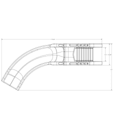 Tidal Wave Pool Slide, Gray Granite, Right Turn